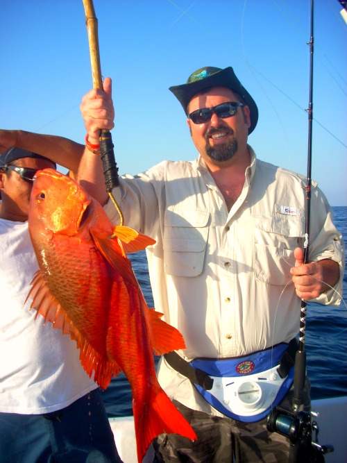Don DuVan with his 25lb Red Snapper