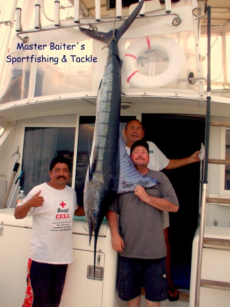 Striped Marlin 15 miles South of Corbeteña, The only Marlin caught this day on Camela