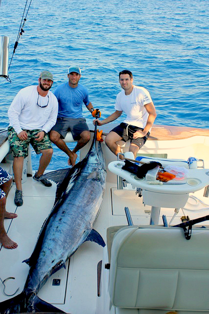10 14 2013 Travis Cusimano, Shannon friend 06 Tail wrapped and dead Marlin Enhanced