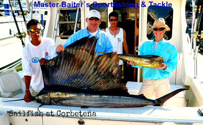 Not many, but there are a few Sailfish in the area...lucky guy!